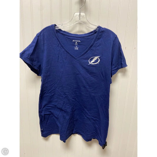 Top Short Sleeve Basic By Clothes Mentor In Blue, Size: Xl
