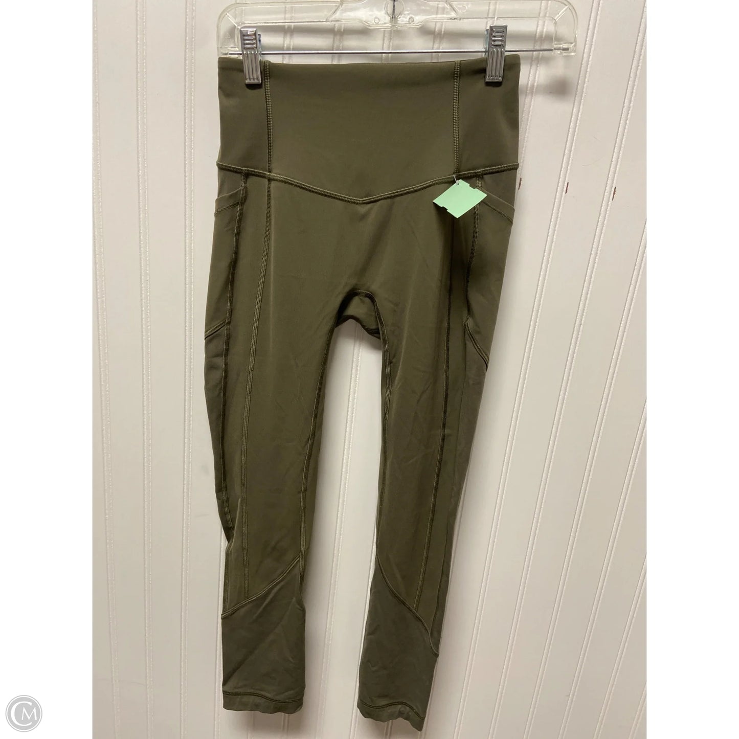 Athletic Leggings Capris By Lululemon In Green, Size: S