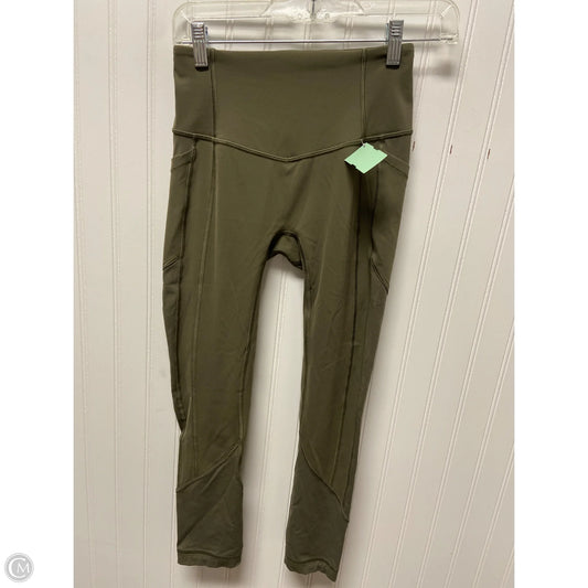 Athletic Leggings Capris By Lululemon In Green, Size: S