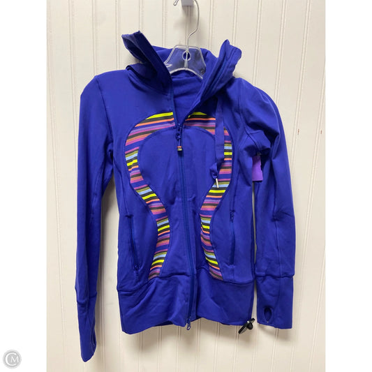 Athletic Jacket By Lululemon In Blue, Size: Xs