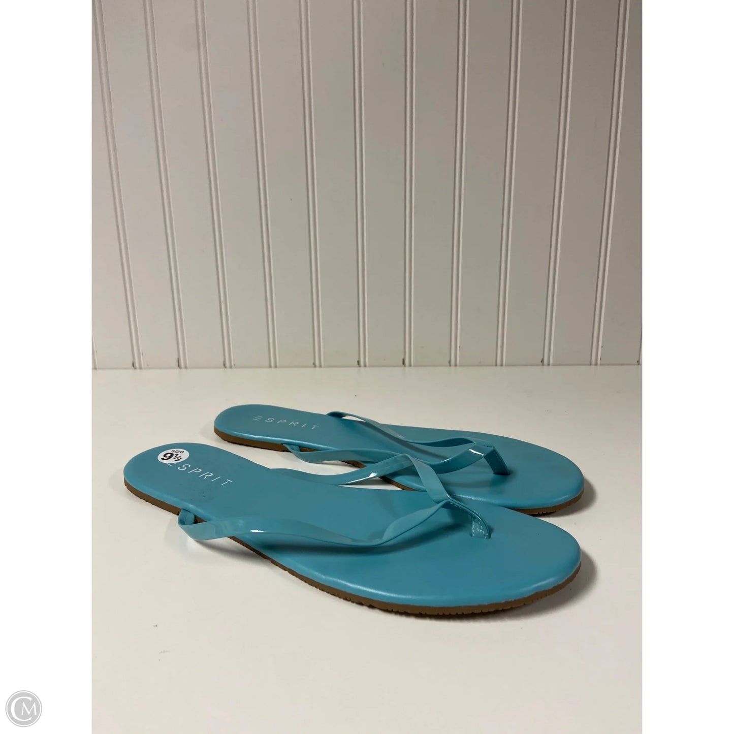 Sandals Flip Flops By Esprit In Blue, Size: 9.5