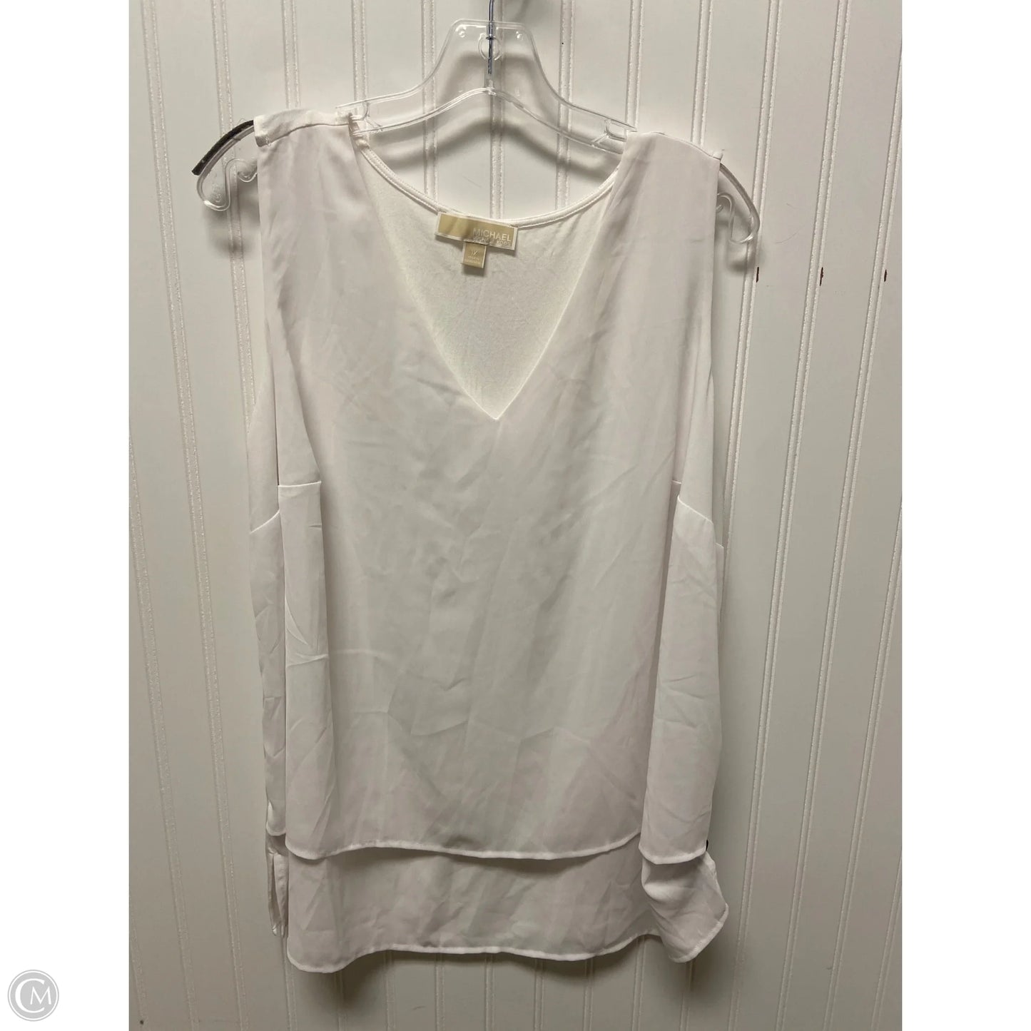 Top Sleeveless By Michael By Michael Kors In White, Size: 1x