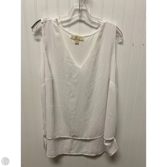 Top Sleeveless By Michael By Michael Kors In White, Size: 1x