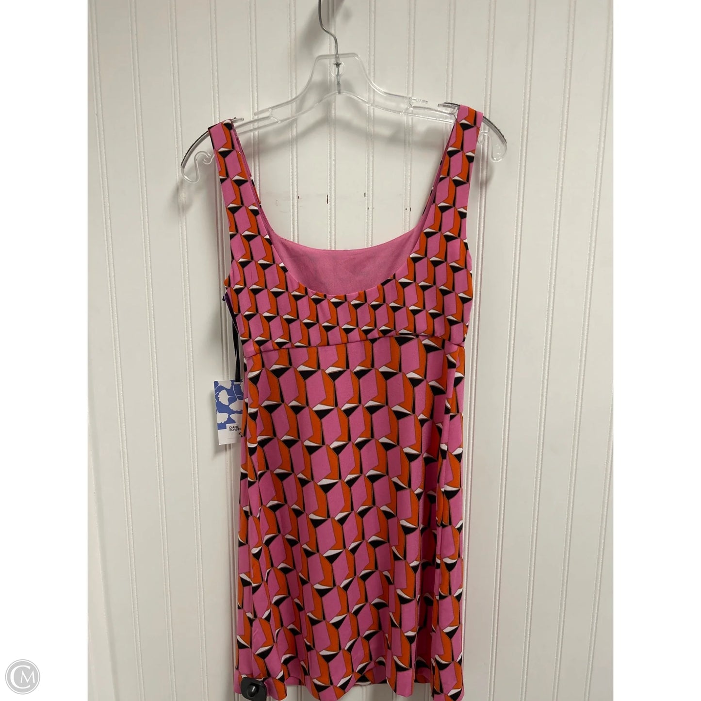 Dress Designer By Diane Von Furstenberg In Orange & Pink, Size: Xs