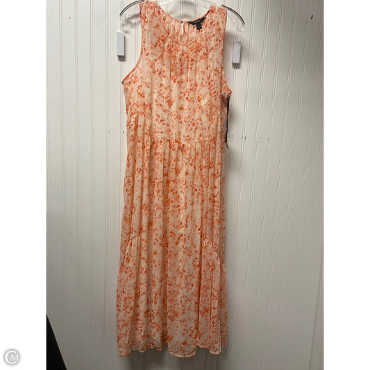 Dress Party Long By Simply Vera In Orange & White, Size: L
