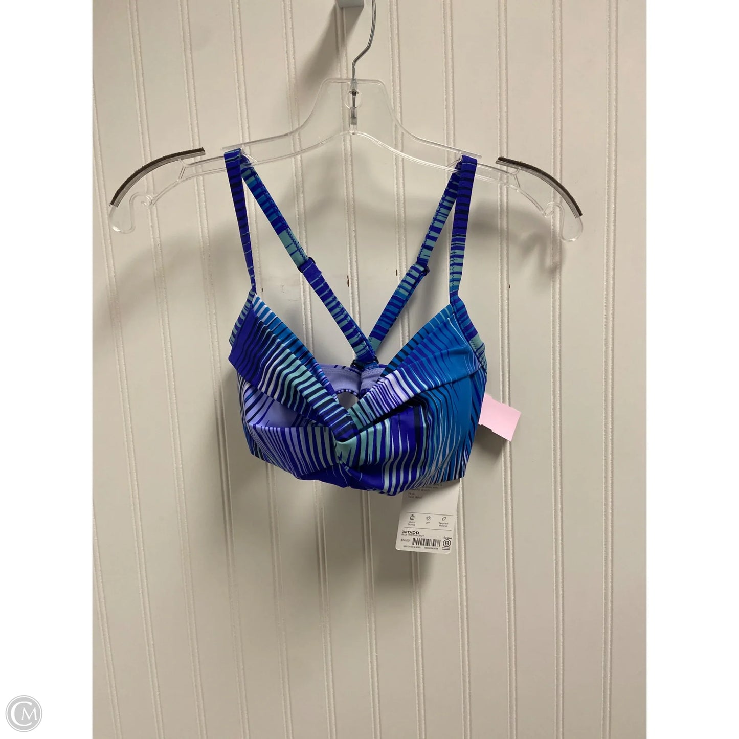 Swimsuit Top By Athleta In Blue & Green, Size: M