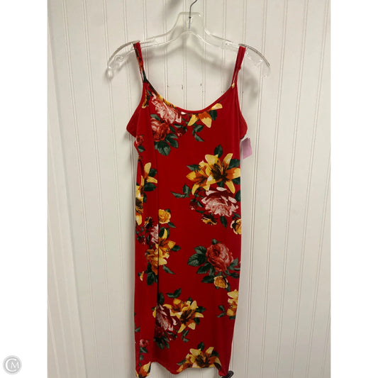 Dress Casual Midi By Fashion Nova In Floral Print, Size: M