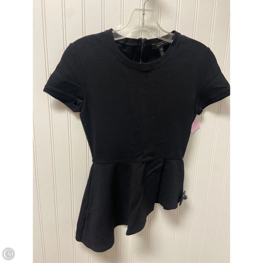 Top Short Sleeve By Bcbgmaxazria In Black, Size: Xxs