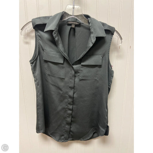 Top Sleeveless By Banana Republic In Grey, Size: Xxs