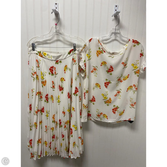 Skirt Set 2pc By Loft In White, Size: 6