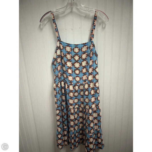 Dress Casual Short By Loft In Blue & Brown, Size: S
