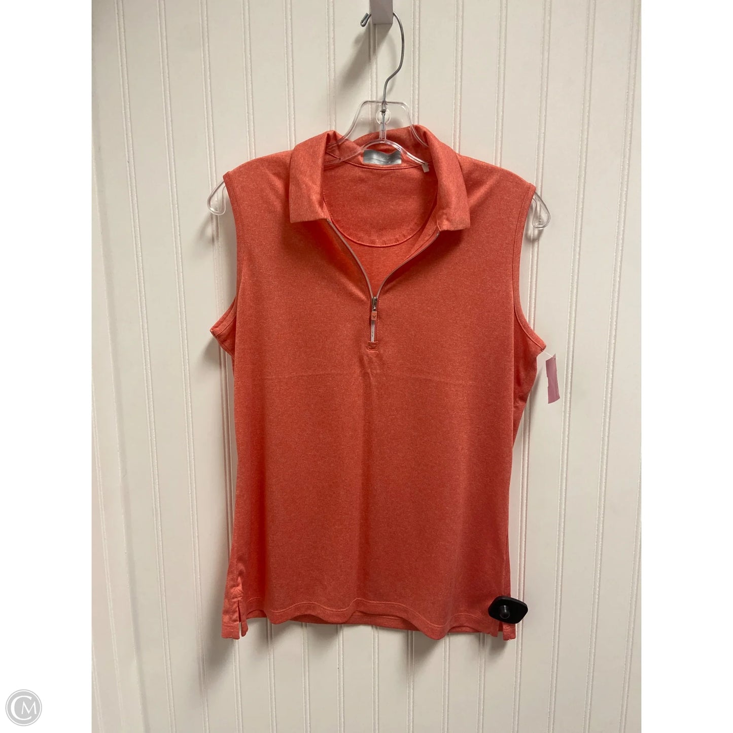 Athletic Tank Top By Callaway In Orange, Size: M