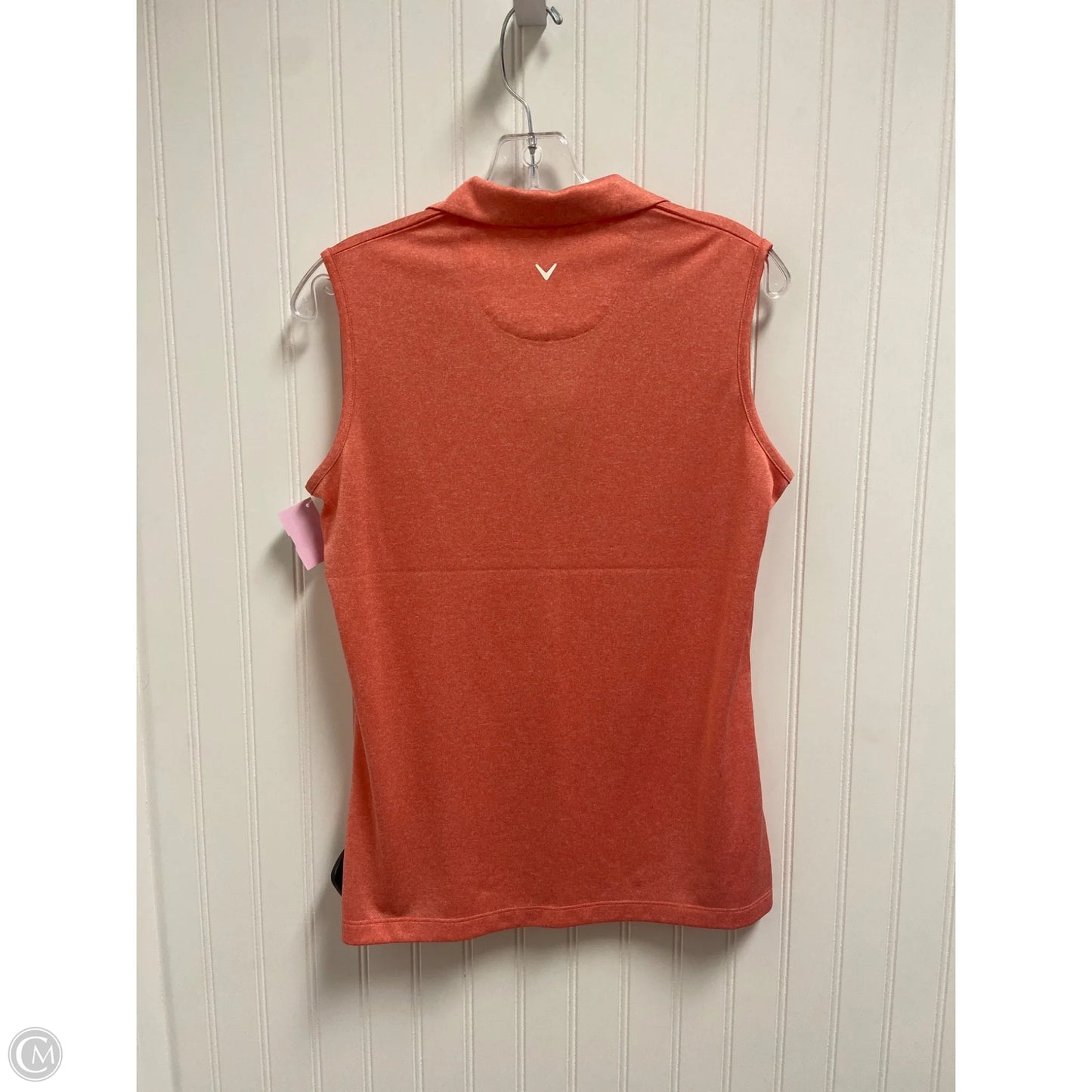 Athletic Tank Top By Callaway In Orange, Size: M