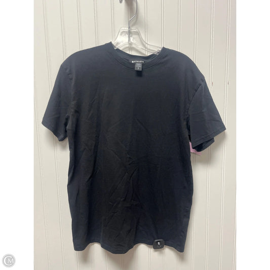 Athletic Top Short Sleeve By Athleta In Black, Size: Sp