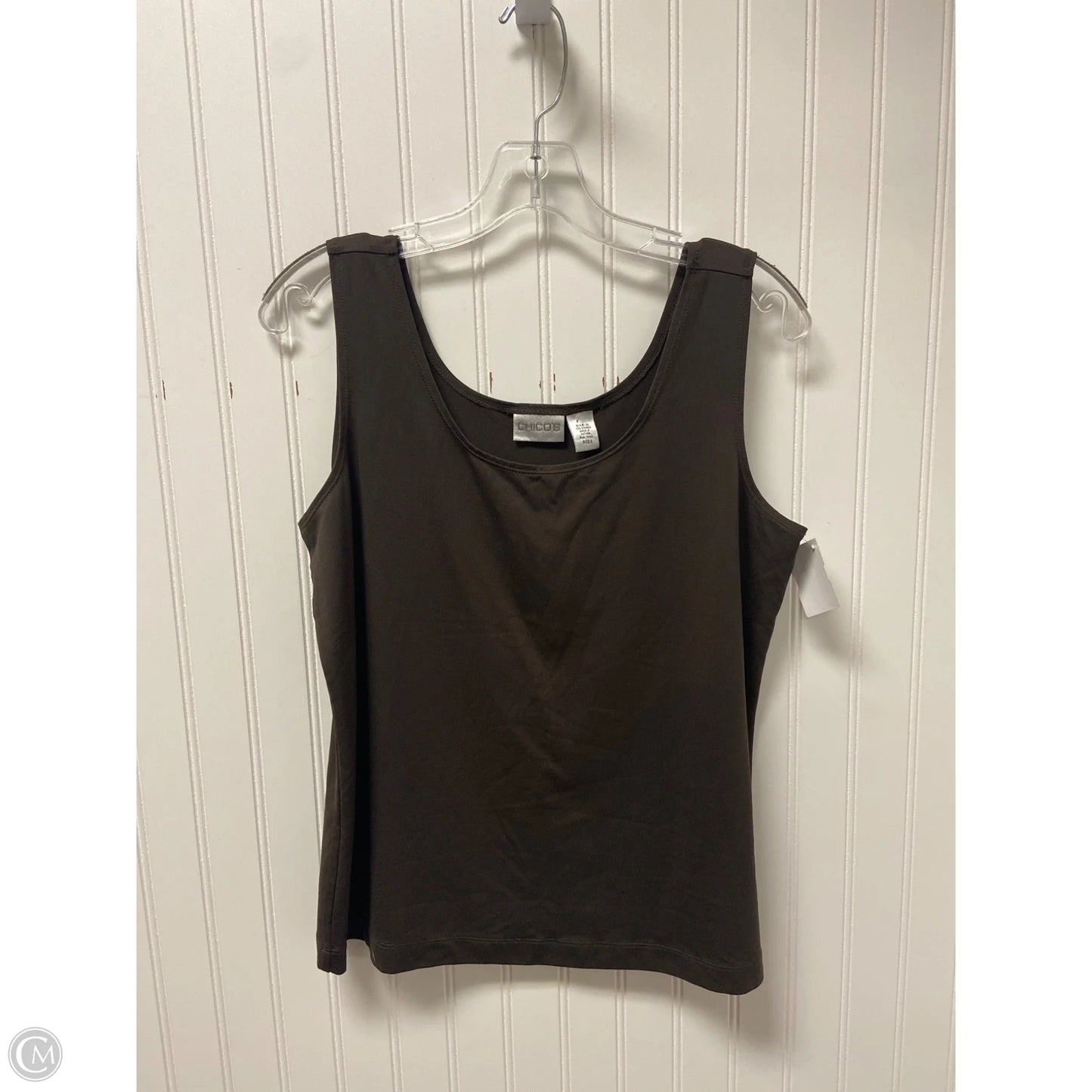 Top Sleeveless Basic By Chicos In Brown, Size: L