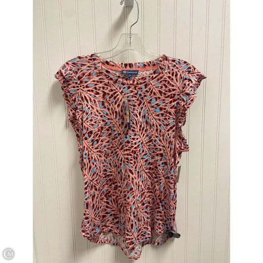 Top Sleeveless By Democracy In Pink & Red, Size: M