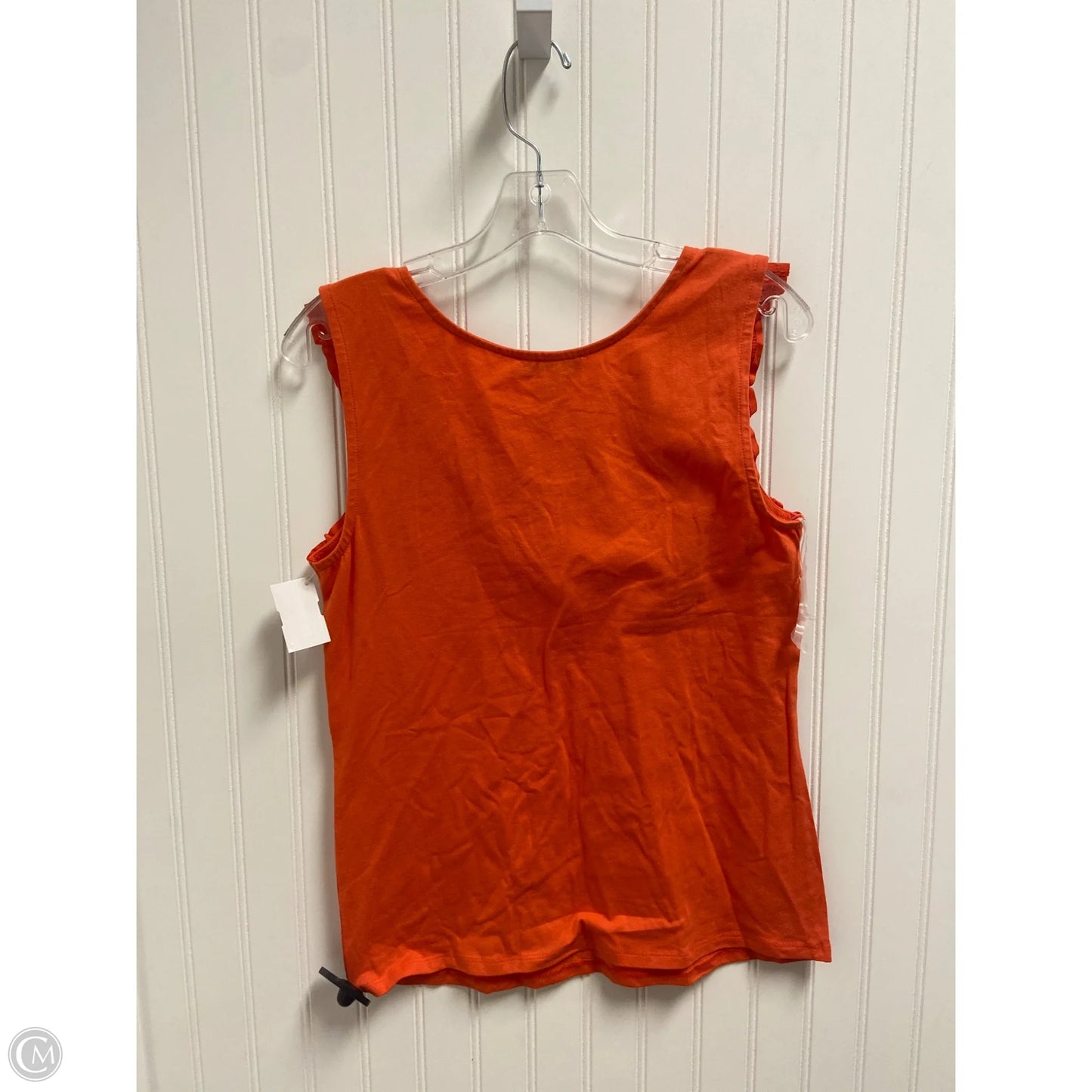 Top Sleeveless Basic By Nine West In Orange, Size: M