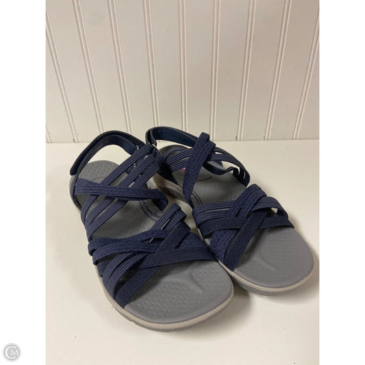 Sandals Flats By Skechers In Navy, Size: 8