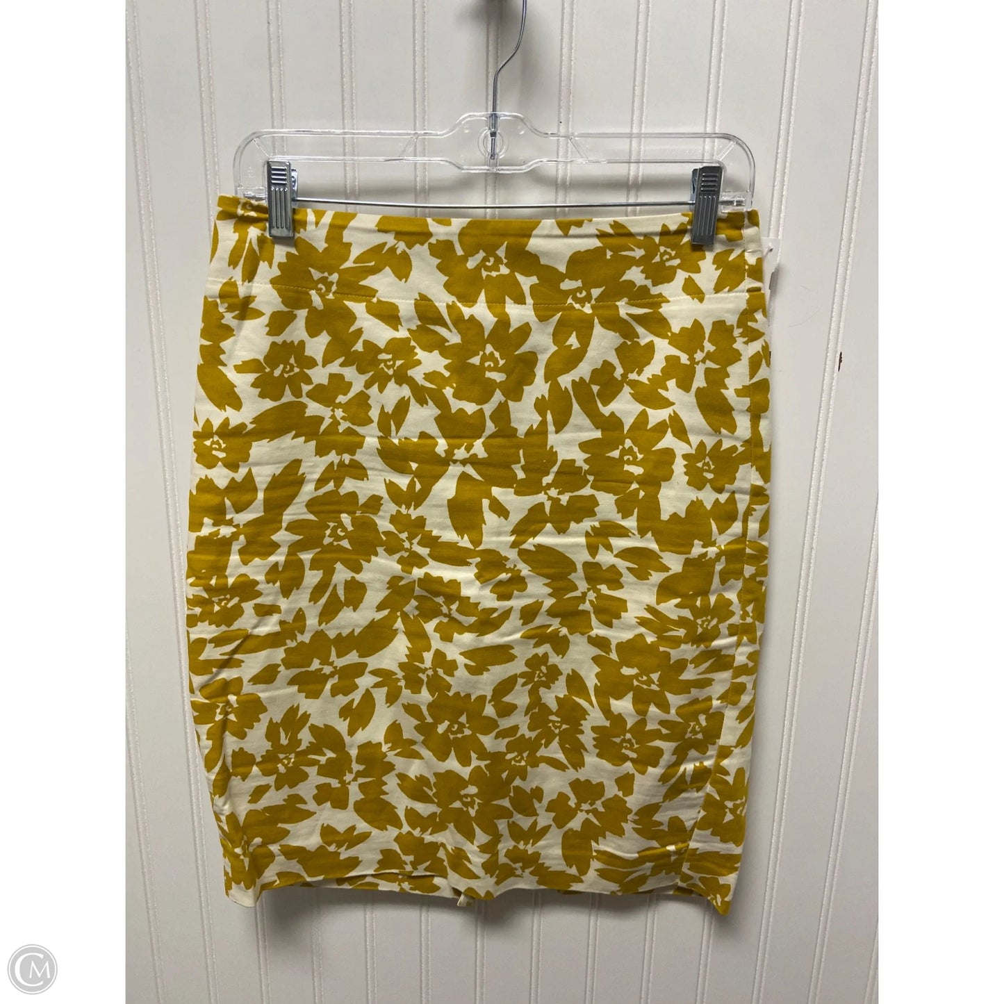 Skirt Midi By Loft In Yellow, Size: 2