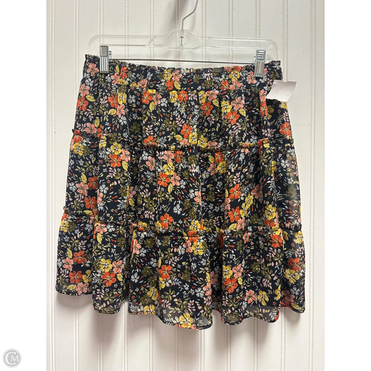 Skirt Mini & Short By Loft In Floral Print, Size: Mp