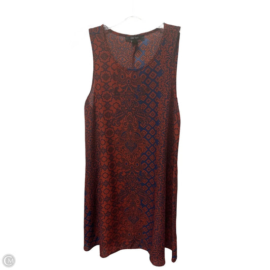 Dress Casual Short By Forever 21 In Blue & Red, Size: Xs