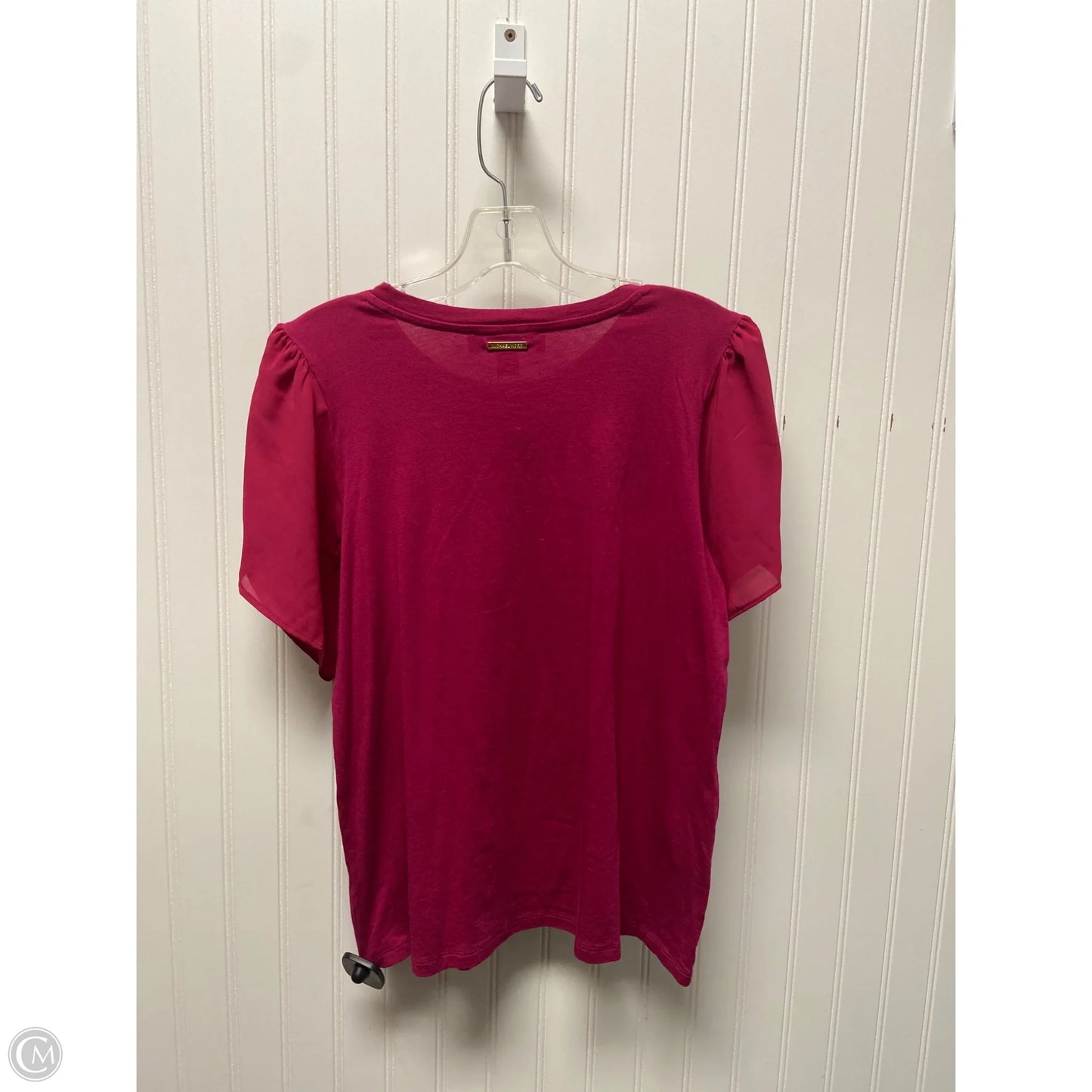 Top Short Sleeve Basic By Michael By Michael Kors In Pink, Size: M
