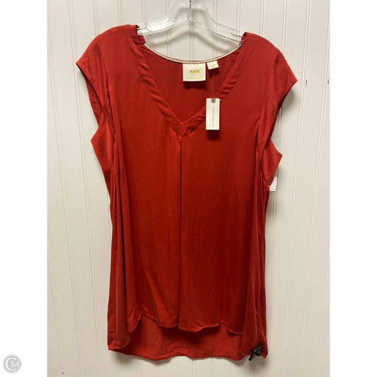 Top Sleeveless By Maeve In Orange, Size: M