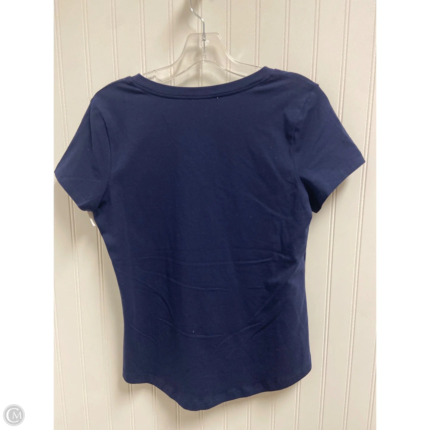 Top Short Sleeve By Chicos In Navy, Size: S