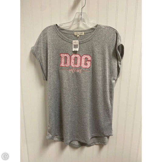 Top Short Sleeve Basic By Indigo Soul In Grey, Size: M