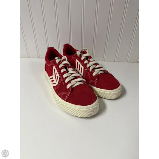 Shoes Sneakers By Cariuma In Red & White, Size: 8