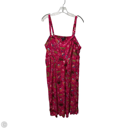Dress Casual Midi By Torrid In Pink, Size: 2x