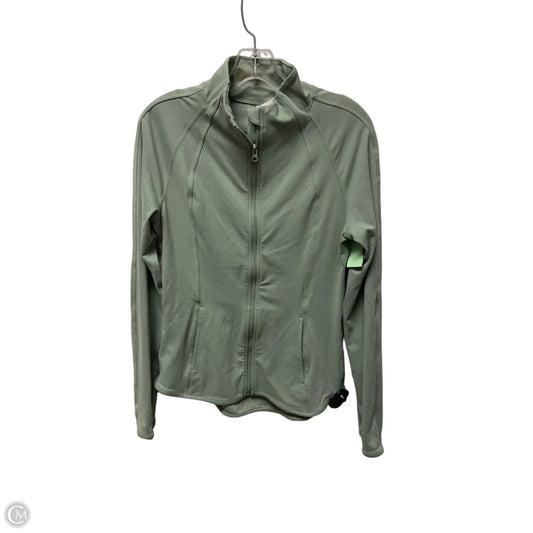 Athletic Jacket By Jockey In Green, Size: M