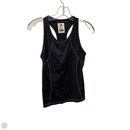 Athletic Tank Top By Fila In Black, Size: M