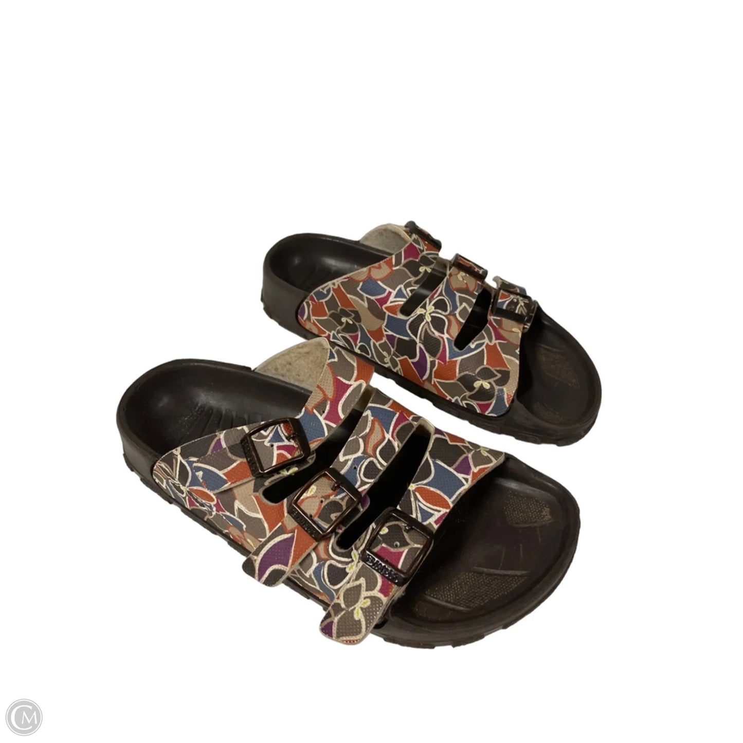 Sandals Flats By Clothes Mentor In Brown, Size: 6.5