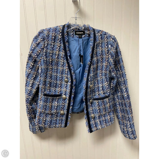Blazer By Express In Blue, Size: Xs
