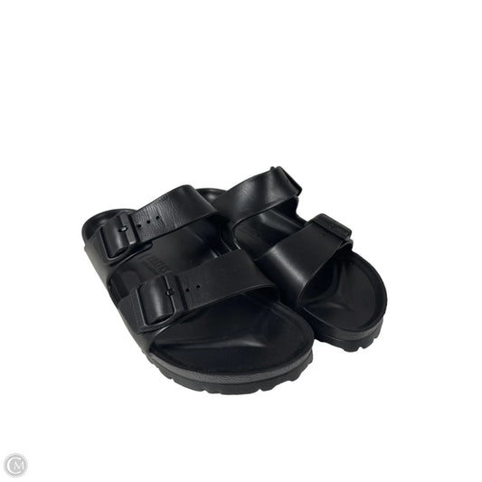 Sandals Flats By Birkenstock In Black, Size: 10.5