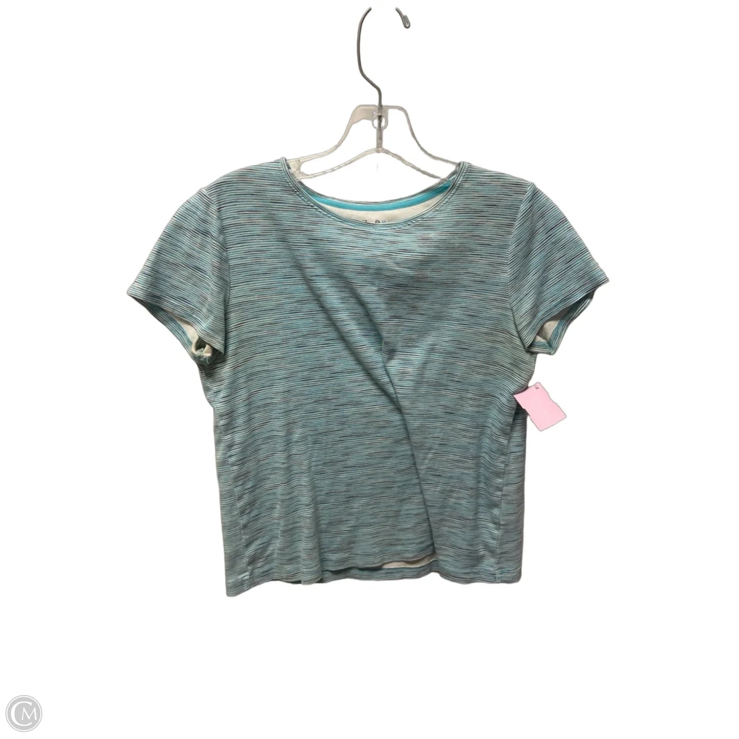 Top Short Sleeve By Croft And Barrow In Striped Pattern, Size: S