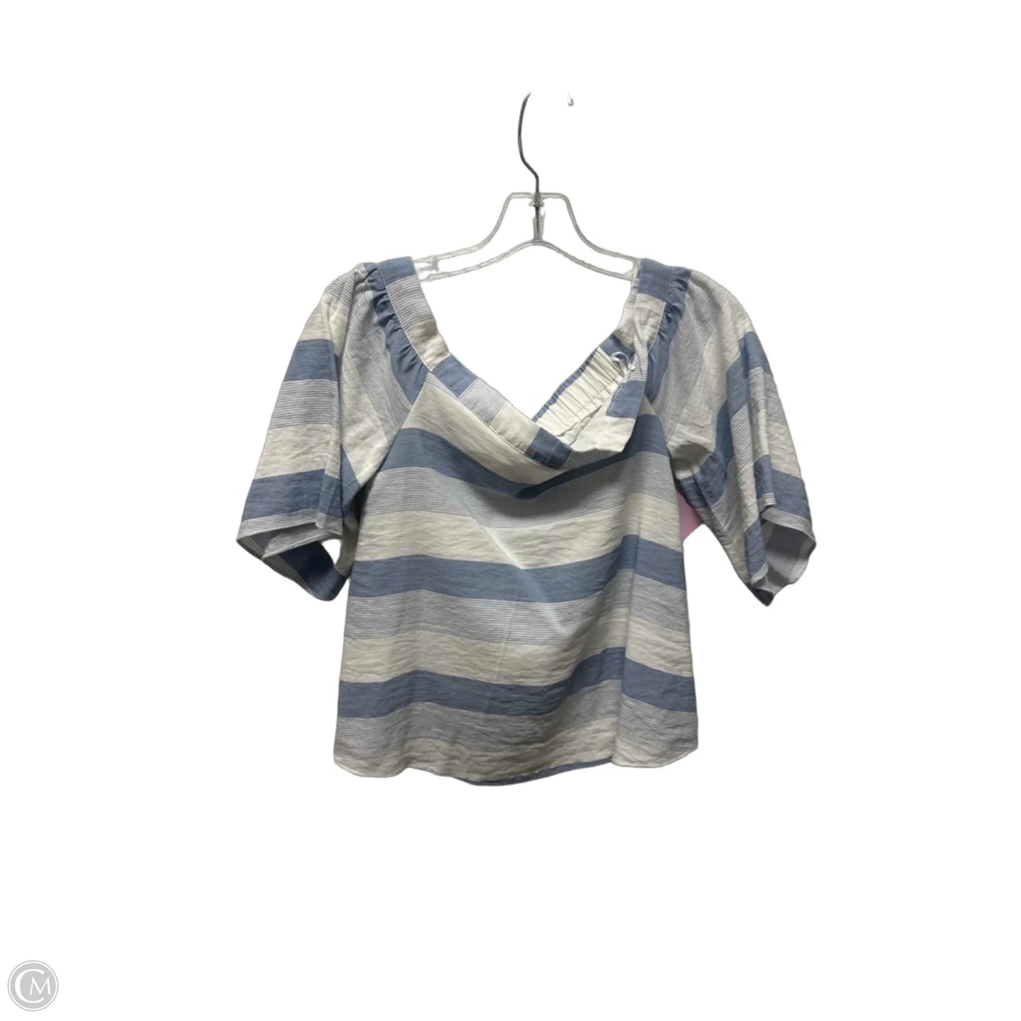 Top Short Sleeve By Sugar Lips In Striped Pattern, Size: S