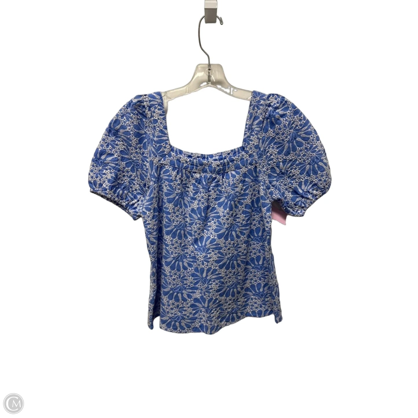Top Short Sleeve By Loft In Blue, Size: S