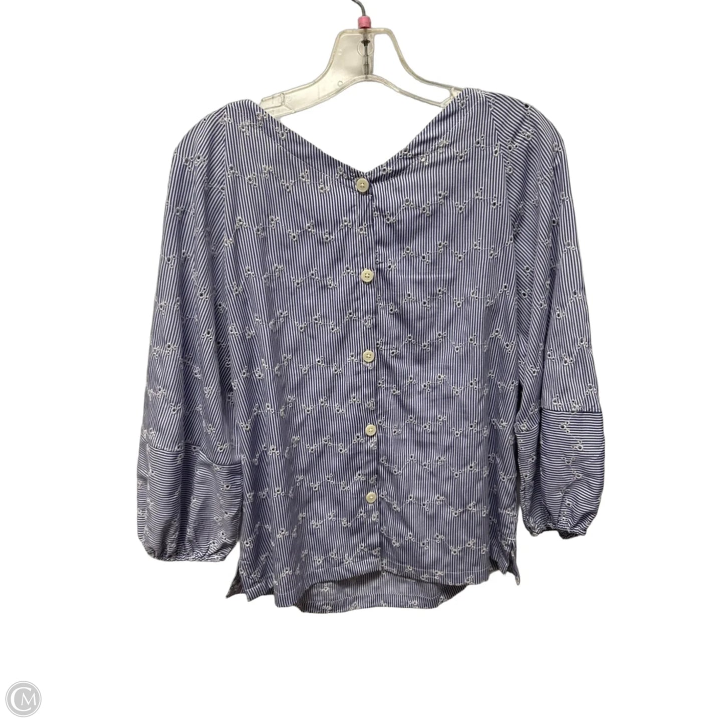 Top Long Sleeve By Loft In Blue, Size: S