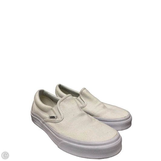 Shoes Flats By Vans In White, Size: 7.5