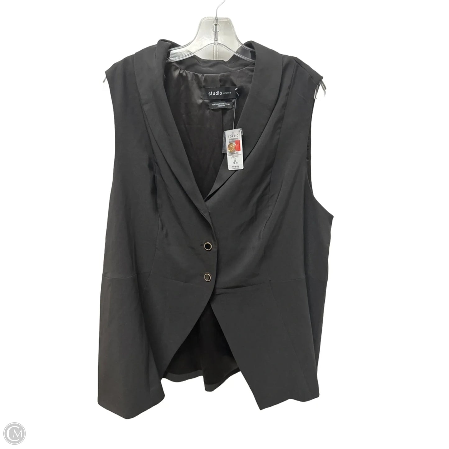 Vest Other By Torrid In Black, Size: 2x