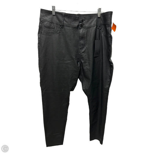 Pants Dress By Clothes Mentor In Black, Size: 22