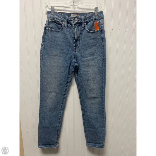Jeans Skinny By Madewell In Blue, Size: 2