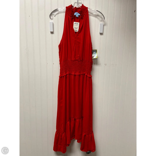 Dress Casual Midi By Cece In Red, Size: S