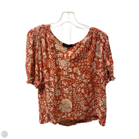 Top Short Sleeve By Rachel Zoe In Red, Size: L
