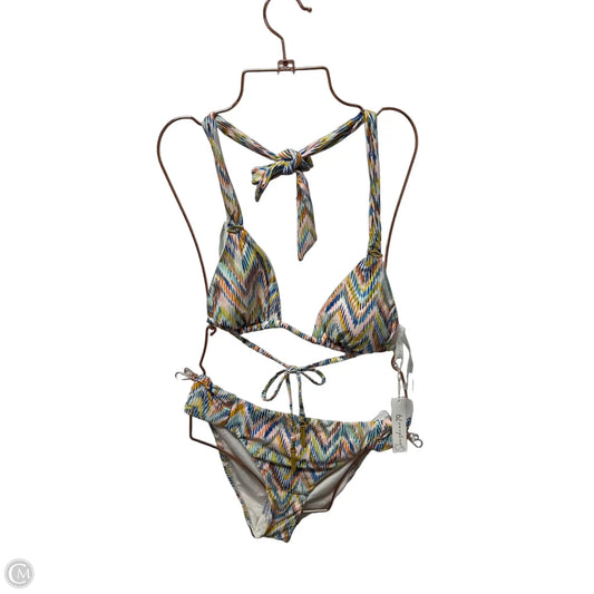 Swimsuit 2pc By Clothes Mentor In Multi-colored, Size: L