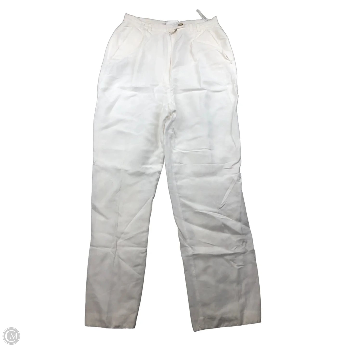 Pants Linen By Laura Ashley In Cream, Size: 4