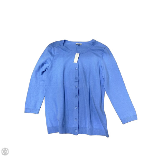 Sweater Cardigan By Talbots In Blue, Size: S