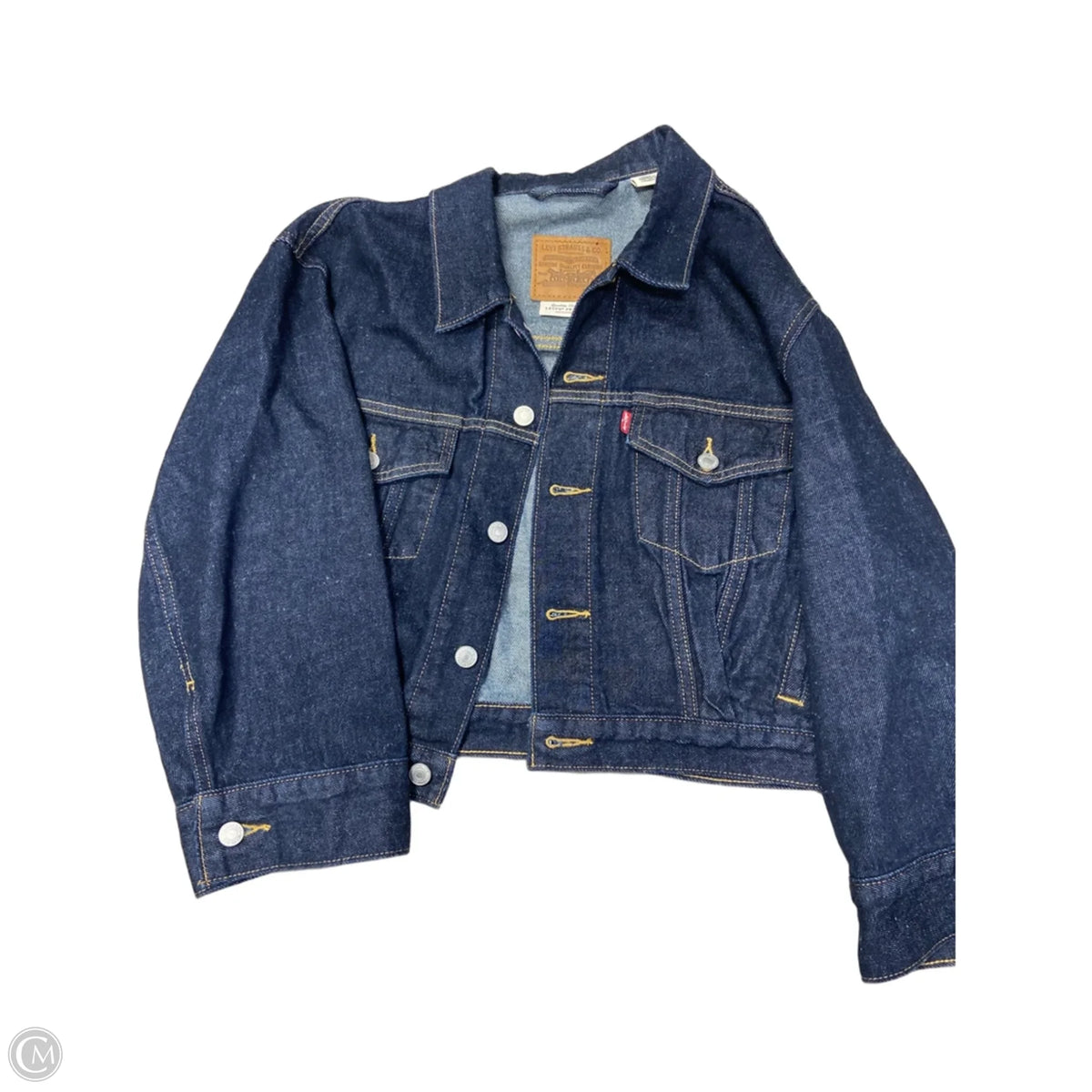 Jacket Denim By Levis In Blue, Size: L